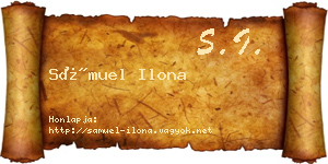 Sámuel Ilona névjegykártya